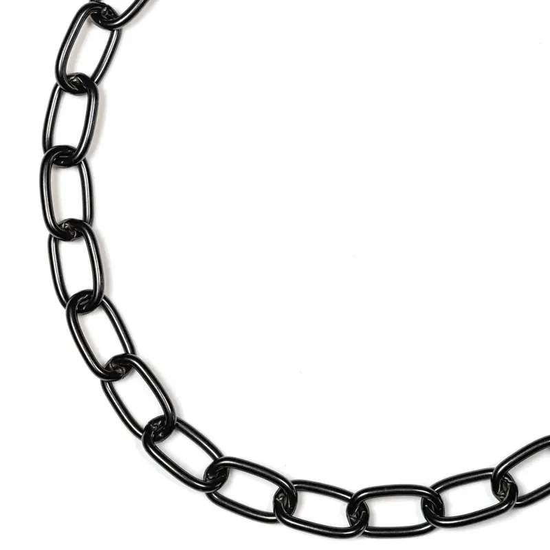 Herm Sprenger Black Stainless Steel Short Link Chain Collar 3 mm